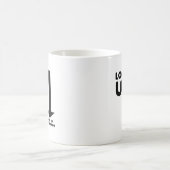Tasse Drôle Regarde Vers Le Haut (Centre)