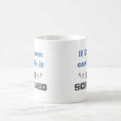 Tasse Drôle Réparation Nom : Gris Bleu (Centre)