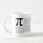 Tasse Drôle Réponses Pi Infinies (Gauche)
