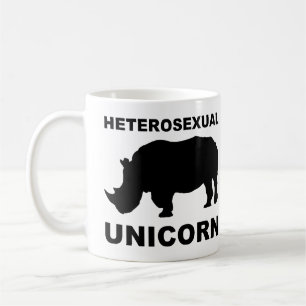 Tasse drôle Rhinocéros Licorne Hétérosexuel