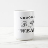 Tasse drôle Rock Paper Scissors Humour (Centre)