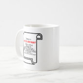 Tasse drôle Rolls de papier étant un comptable (Devant gauche)