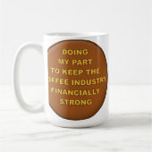 Tasse Drôle Supporteur de Café (Gauche)