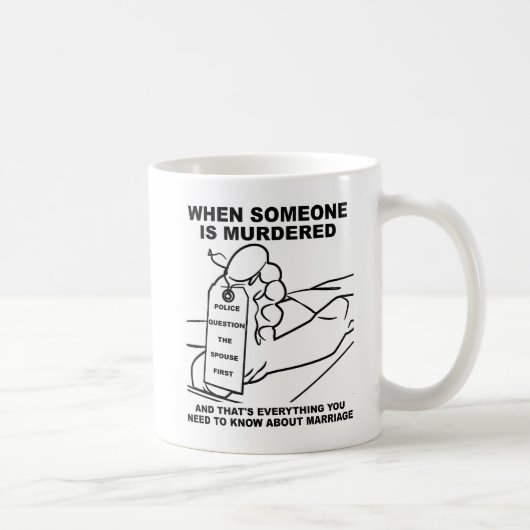 Tasse Drôle sur le Mariage (Droite)