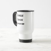 Tasse drôle sur le statut de relation - Célibatair (Devant gauche)