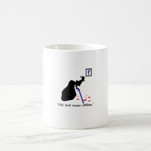 Tasse drôle sur les médias sociaux, tasse humorist