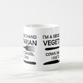 Tasse drôle végétarienne d'occasion (Centre)