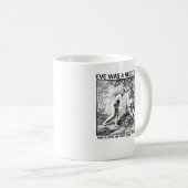 Tasse drôle végétarienne Ève (Devant droit)