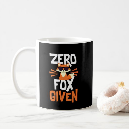 Tasse drôle zéro de citation donnée par Fox (Avec donut)