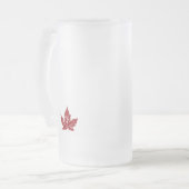 Tasse du Canada en verre de bière de souvenir de (Devant gauche)
