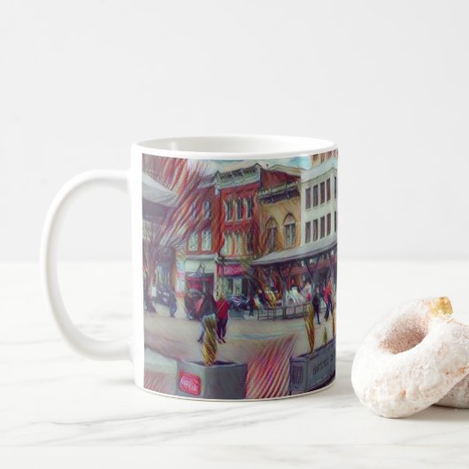 Tasse du centre de Roanoke du marché (Avec donut)