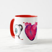 TASSE du coeur U d'oeil (Devant gauche)