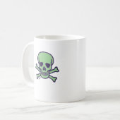 Tasse du crâne vert (Devant gauche)