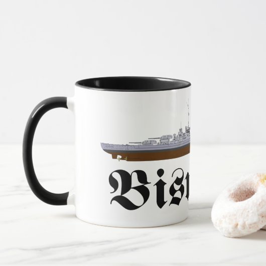 Tasse du cuirassé Bismarck (Avec donut)
