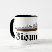 Tasse du cuirassé Bismarck (Devant gauche)