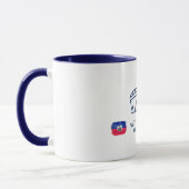 Tasse du drapeau d'aquarelle de la rivalité de foo (Gauche)