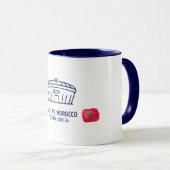 Tasse du drapeau d'aquarelle de la rivalité de foo (Devant droit)