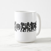 Tasse du football de tigres (Devant droit)