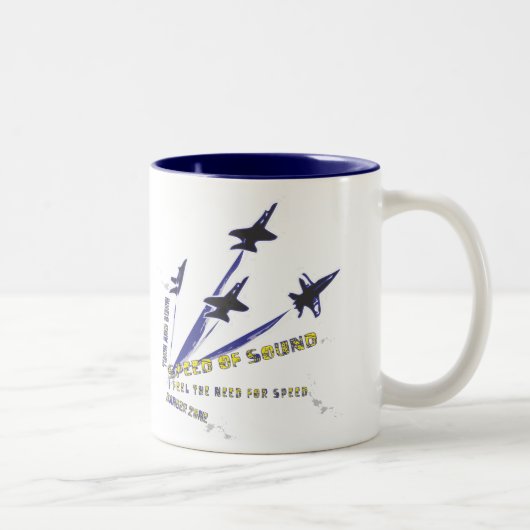 Tasse du frelon F/A-18/de café anges bleus (Droit)