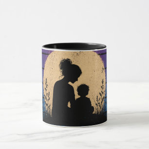 Tasse du jour de la fête des mères Coucher de sole