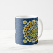 Tasse du jour de mère avec le mandala de cactus de (Devant droit)