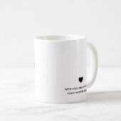 Tasse du jour de mère avec le message fait sur (Devant droit)