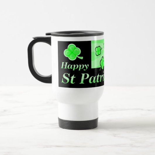 Tasse du jour de St Patrick heureux (Gauche)