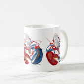 Tasse du Maine de homard de liberté (Devant droit)