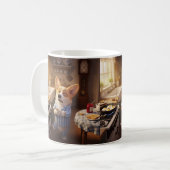 Tasse du matin Corgi (Devant gauche)