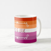 Tasse du mois de la fierté "L'amour est l'amour" (Devant droit)