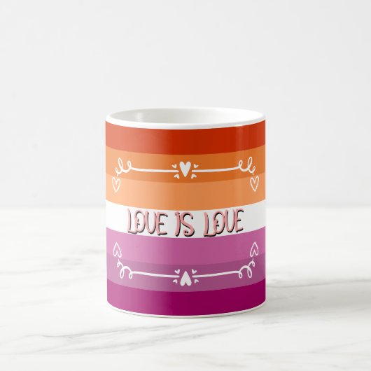 Tasse du mois de la fierté "L'amour est l'amour" (Centre)