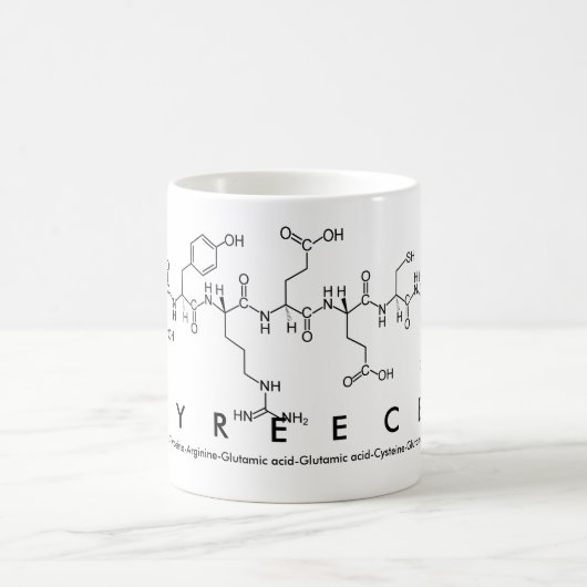Tasse du nom du peptide de Tyreece (Centre)