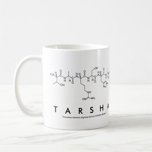 Tasse du nom du peptide Tarsha (Gauche)