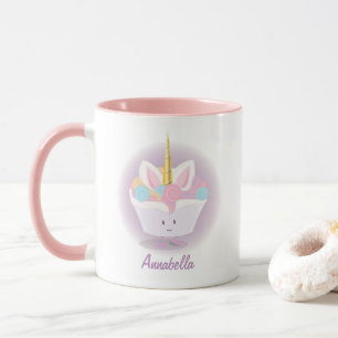 Tasse du petit gâteau de licorne