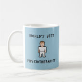 Tasse du physiothérapeute du monde de pixel la (Gauche)