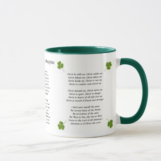 Tasse du plastron de St Patrick (Droite)