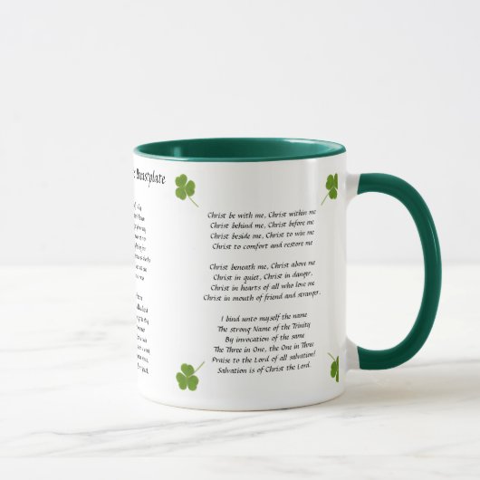 Tasse du plastron de St Patrick (Droite)