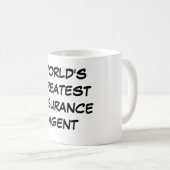 Tasse du plus grand "agent d'assurance du monde" (Devant droit)
