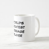 Tasse du plus grand "joueur de Cribbage du monde" (Devant droit)