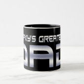 Tasse du plus grand papa de la galaxie grande (Centre)