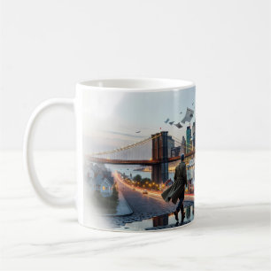 Tasse du Pont de Brooklyn au Crépuscule
