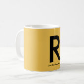 Tasse du R du rose d'or de filles (Devant gauche)