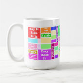 tasse du slogan 12-Step (Gauche)