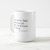 Tasse du temps et du conseil d'un avocat (Devant gauche)