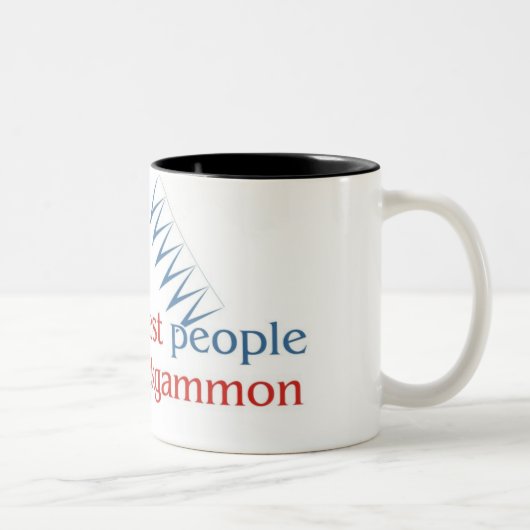 Tasse du ton de l'amant deux de backgammon (Droit)