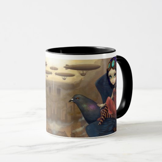 Tasse "du vol du Poe" (Devant droit)