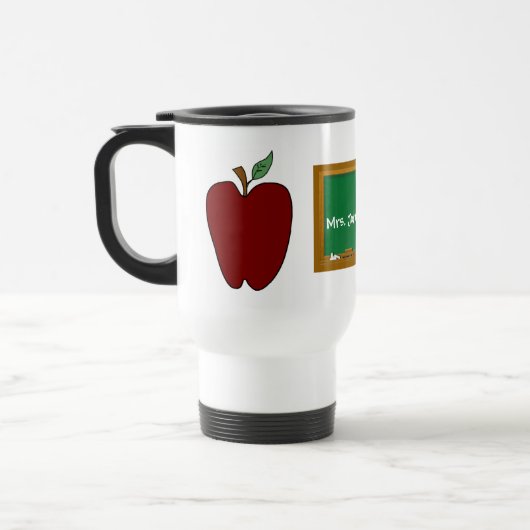Tasse du voyage du professeur d'Apple de pays (Gauche)