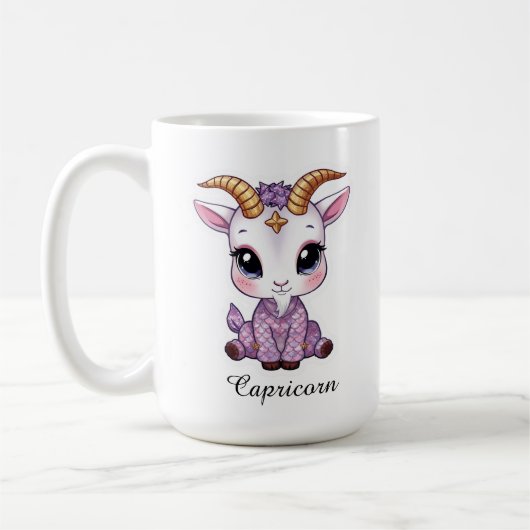 Tasse du zodiaque céleste Capricorne - Bouc de mer (Gauche)