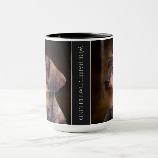 Tasse d'une chevelure de teckel de fil (Centre)