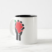 Tasse d'UniTee de professeur (avec le texte) (Devant gauche)